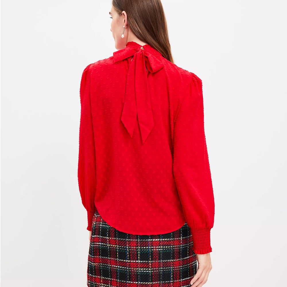 LOFT red blouse